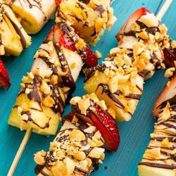 4th of July Healthy Dessert Kabobs